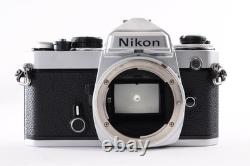 MINT LENS Nikon FE 35mm SLR Film Camera Silver + Ai 50mm f/1.8 + Cap FromJPN