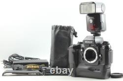 MINT Lens with MF-23 MN-20 MH-20 SB-28 Nikon F4E SLR 35mm Film Camera JAPAN