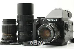 MINT Mamiya 645 E + 55mm F2.8 150mm F4 105-210mm F4.5 3Lenses Set from Japan