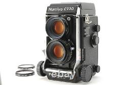 MINT+++? Mamiya C220 F Pro F TLR Film Camera 80mm f/2.8 Blue Dot Lens From JAPAN