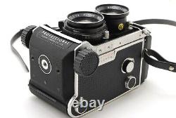 MINT+++? Mamiya C220 Pro TLR Film Camera Blue Dot 80mm f/2.8 Lens From JAPAN