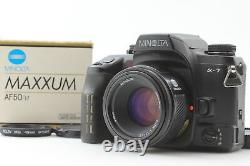 MINT Minolta? 7 a7 Maxxum Dynax Alpha Film Camera AF 50mm f1.7 Lens From JAPAN