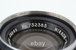 MINT Nicca 3-F 3F Rangefinder Film Camera with Nikkor-HC 5cm f/2 Lens From JAPAN