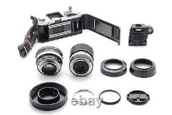 MINT? Nikon F2 35mm SLR Film Camera AI 55mm f/1.2 43-86mm f/3.5 Lens From JAPAN