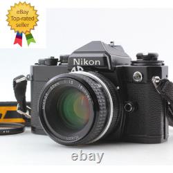 MINT? Nikon FE Black Film Camera 35mm SLR Ai Nikkor 50mm F/1.8 Lens From JAPAN