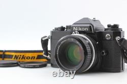 MINT? Nikon FE Black Film Camera 35mm SLR Ai Nikkor 50mm F/1.8 Lens From JAPAN
