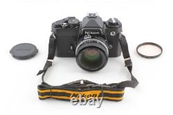 MINT? Nikon FE Black Film Camera 35mm SLR Ai Nikkor 50mm F/1.8 Lens From JAPAN
