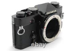 MINT? Olympus OM1 N OM-1N 35mm Film Camera 50mm f/1.8 Lens Black From JAPAN