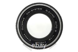 MINT Olympus OM-1 Black SLR 35mm Film Camera G. Zuiko 50mm f1.4 Lens From JAPAN