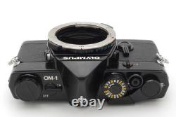 MINT Olympus OM-1 Black SLR 35mm Film Camera G. Zuiko 50mm f1.4 Lens From JAPAN