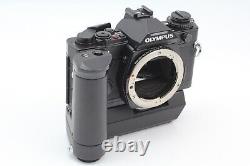 MINT Olympus OM 4 35mm SLR Film Camera 28mm 50mm 100mm 3 Lens Flash From JAPAN