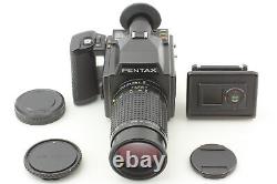 MINT Pentax 645 Film Camera Body SMC A 200mm f/4 Lens 120 Back From JAPAN