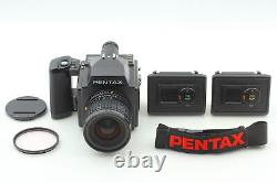 MINT Pentax 645 Film Camera SMC A 45mm f2.8 Lens 120 220Film insert From JAPAN