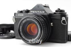 MINT Pentax ME Black 35mm SLR Film Camera SMC M 50mm F1.7 Lens From JAPAN