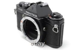 MINT Pentax ME Black 35mm SLR Film Camera SMC M 50mm F1.7 Lens From JAPAN
