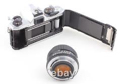 MINT Pentax MX 35mm Film Camera Body Silver 50mm f1.4 Lens From JAPAN