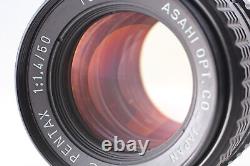 MINT Pentax MX 35mm Film Camera Body Silver 50mm f1.4 Lens From JAPAN