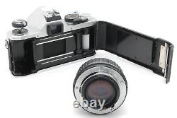 MINT-? Pentax MX 35mm Film Camera Silver Body 50mm f/1.4 Lens From JAPAN
