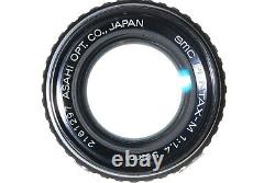 MINT-? Pentax MX 35mm Film Camera Silver Body 50mm f/1.4 Lens From JAPAN