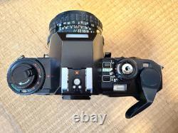 MINT Pentax Super A SLR 35mm Film Camera Black SMC Pentax 50mm f/2 Lens Japan