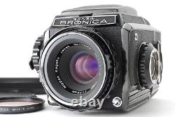 MINT++ Zenza Bronica S2 Late Black Film Camera Nikkor-P 75mm f/2.8 Lens JAPAN