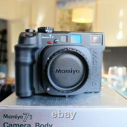 MINT in BOX Mamiya 7II Medium Format Film Camera + 80mm f/4 L Lens, FULL KIT