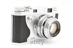 MINT in CASE? Konica IIA Rangefinder 35mm Film Camera 48mm F/2 Lens JAPAN