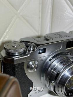 MINT in CASE? Konica IIA Rangefinder 35mm Film Camera 48mm F/2 Lens JAPAN
