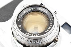 MINT in CASE? Konica IIA Rangefinder 35mm Film Camera 48mm F/2 Lens JAPAN
