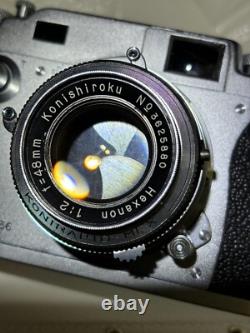 MINT in CASE? Konica IIA Rangefinder 35mm Film Camera 48mm F/2 Lens JAPAN