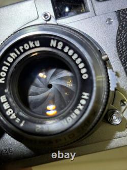 MINT in CASE? Konica IIA Rangefinder 35mm Film Camera 48mm F/2 Lens JAPAN