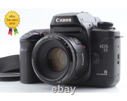 MINT withStrap Canon EOS 55 SLR 35mm Film Camera EF 50mm f1.8 ii Lens From JAPAN