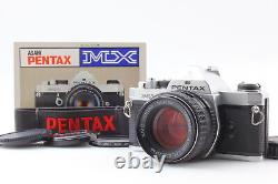 MINT withStrap Pentax MX 35mm Film Camera Body Silver 50mm f1.4 Lens JAPAN