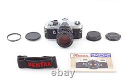 MINT withStrap Pentax MX 35mm Film Camera Body Silver 50mm f1.4 Lens JAPAN