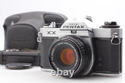 MINT with Case Pentax KX Silver 35mm Film Camera SMC M 50mm f1.7 Lens From JAPAN