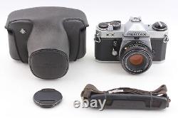 MINT with Case Pentax KX Silver 35mm Film Camera SMC M 50mm f1.7 Lens From JAPAN