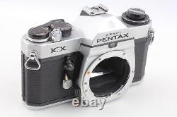 MINT with Case Pentax KX Silver 35mm Film Camera SMC M 50mm f1.7 Lens From JAPAN