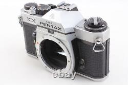MINT with Case Pentax KX Silver 35mm Film Camera SMC M 50mm f1.7 Lens From JAPAN