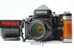 MINT with Focus Ring PENTAX 67 II AE Film Camera SMC 105mm f/2.4 Lens Grip JAPAN