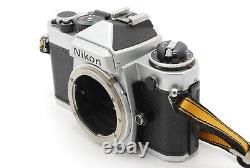 MINT with strap Nikon FE Silver SLR Film Camera Ai 50mm f/1.4 Lens From JAPAN