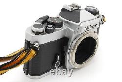 MINT with strap Nikon FE Silver SLR Film Camera Ai 50mm f/1.4 Lens From JAPAN