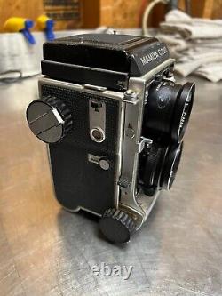 Mamiya C220 TLR Camera Sekor 80mm f2.8 Blue Dot Lens from JAPAN