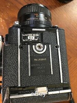 Mamiya M645 1000S With Metered Prism, 80mm And 55mm Lenses