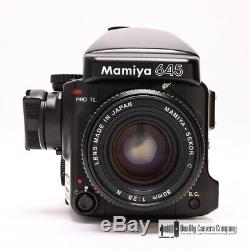Mamiya M645 Medium Format Camera with80mm F2.8 N Lens, Prism Finder + Film Back