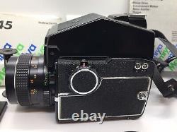 Mamiya M645 Medium Format Portrait Camera Kit WithLens Case Line In Prism Finder