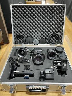 Mamiya M645 Medium Format SLR Film Camera With3 Lens Case And More Well Cared For