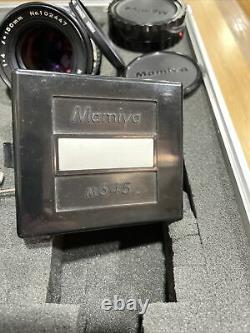 Mamiya M645 Medium Format SLR Film Camera With3 Lens Case And More Well Cared For