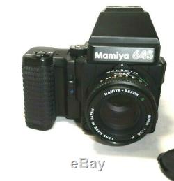 Mamiya M645 Super, AE Prism Finder, 80mm f2.8 Lens, Film Back Complete Outfit