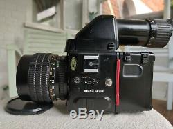 Mamiya M645 Super Medium Format SLR Film Camera with sekor 45mm f/2.8 N lens ++