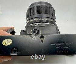 Mamiya NC1000 35mm Film Camera + Sekor CS 50mm f/1.4 Lens Japan UNTESTED